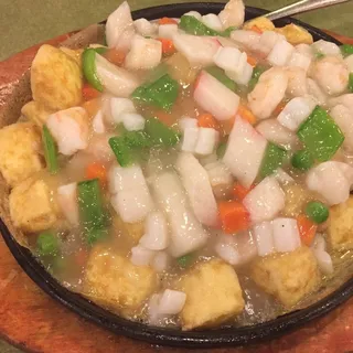 Mixed House Seafood with Egg Tofu