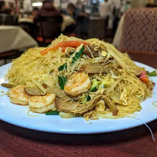 Singapore rice noodles $17