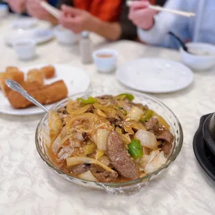 L8. Preserved Veggie and Beef Chow Fun in Gravy