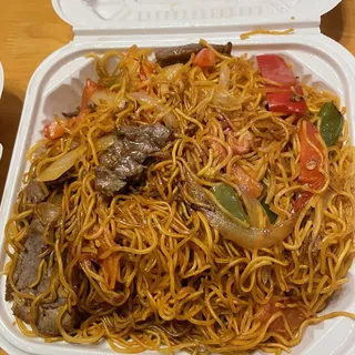 L17. Tomato Beef Chow Mein