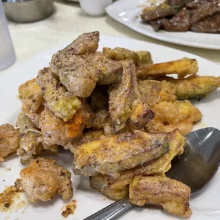 M2. Golden Egg Yolk with Prawns and Pumpkin