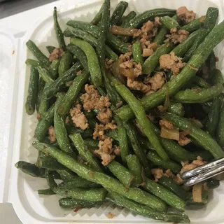 S3. Braised String Bean with Minced Pork