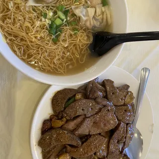 F4. Shrimp Dumpling Noodle Soup