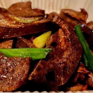 Liver w/ ginger and onions