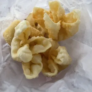 Crab Rangoon (Not pictured: the sauce that comes with it)