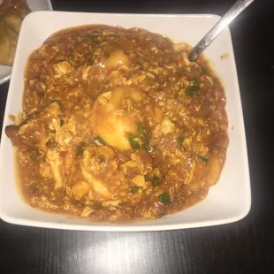 Shrimp with lobster sauce