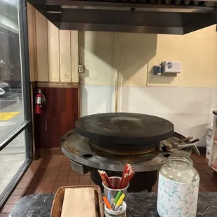 The cooking action is all done here