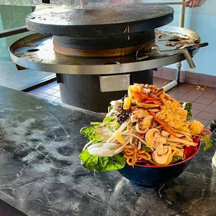 This how Ghengis Khan stacks his Mongol bowl!