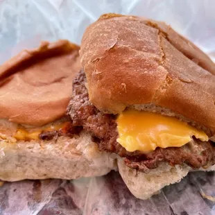 a close up of a sandwich