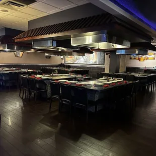 interior, sushi and sashimi