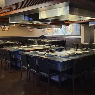 5 hibachi grills to the left as you enter