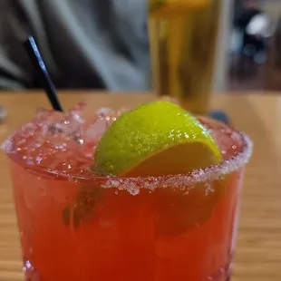 Fun Friday w/ a marg &amp; a beer!