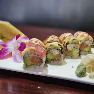 Touch of Heaven Roll and sushi burrito