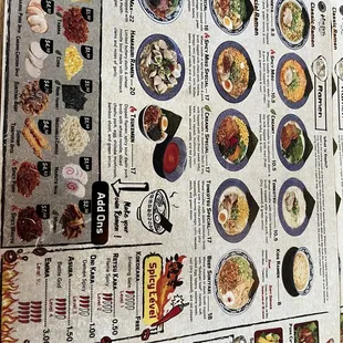 Updated menu!