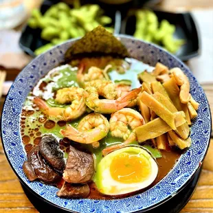 Shrimp Matcha Paitan Ramen