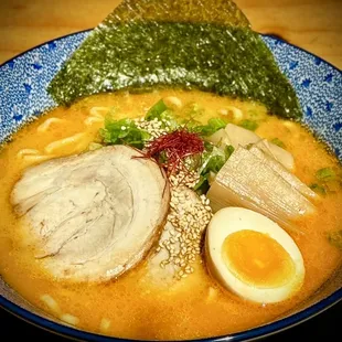 Spicy Miso Ramen.  Customers one of the favorite Ramen.