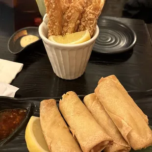 Shrimp Tempura  + Spring Rolls