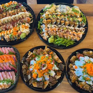 Togo platters.