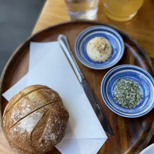 house baked sourdough bread