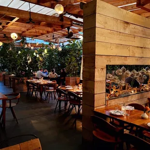 a restaurant with tables and chairs