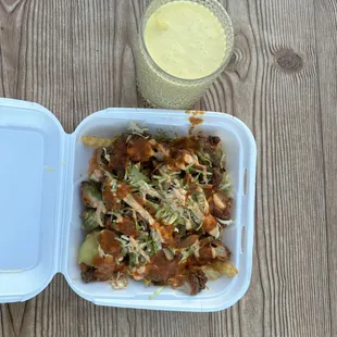Chicken tikka loaded fries