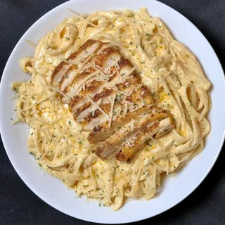 Kickin Kajun Chicken Alfredo Pasta