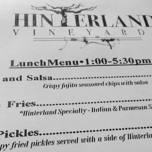 Hinterland Vineyards