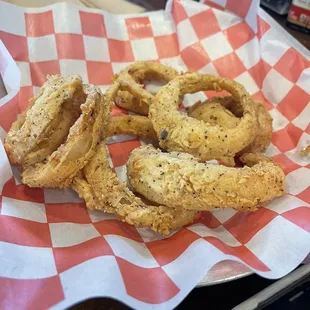 Onion Rings were great