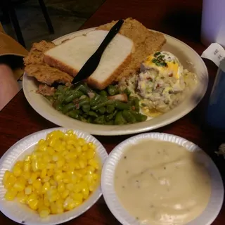 Chicken Fried Steak / Three Sides