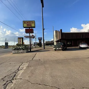 Parking lot. Signs made it super easy to find.