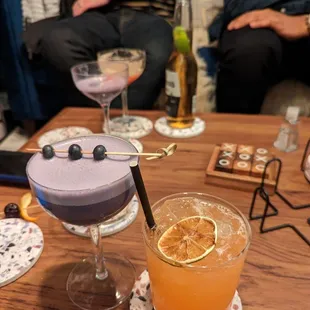 Ooo berries and vagabond rose cocktails