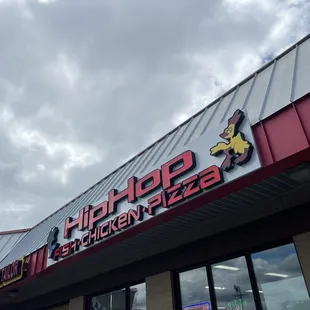 the front of the restaurant