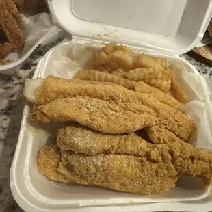 Catfish Fillets Dinner - 2pc