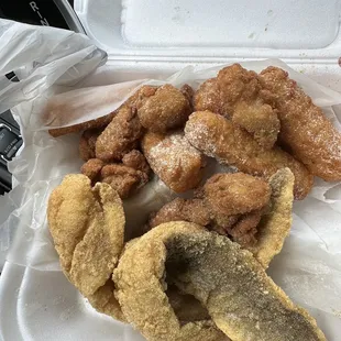 chicken wings and fried chicken, food