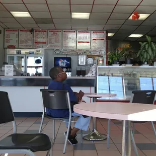 Service and eating area.