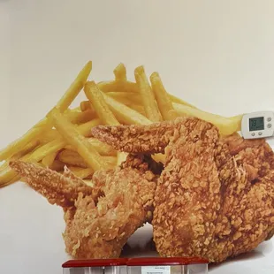 Wings and fries