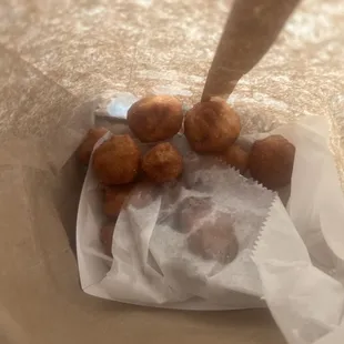 a basket of fried food