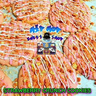 strawberry crunch cookies