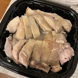 Chicken with ginger and onion sauce