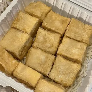 Crispy fried tofu