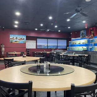 interior, sushi and sashimi