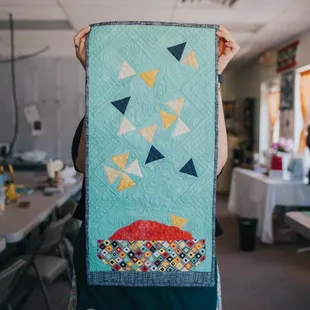 Our 2019 Row by Row block, Tomate y Maiz, designed by Beth Trujillo.