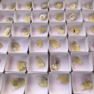 Yellow Brucite crystals