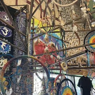Dream catchers + tapestries!