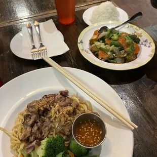 Basil Wok and Garlic Noodles