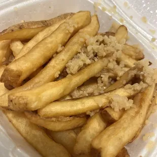 Garlic French Fries go to