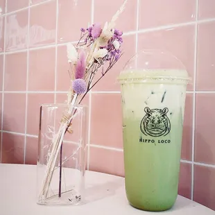 Matcha Latte with Chesse Foam