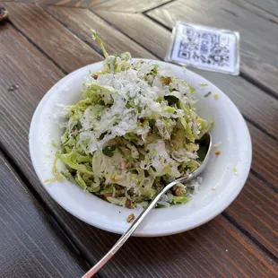 Shaved Brussel Sprout Salad