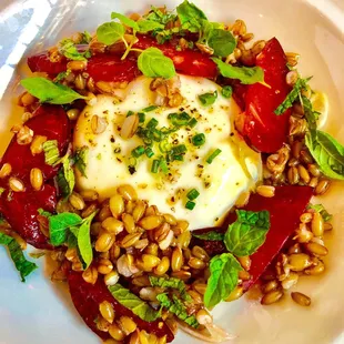 Rye Berries Burrata