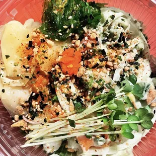 salmon &amp; scallop poke